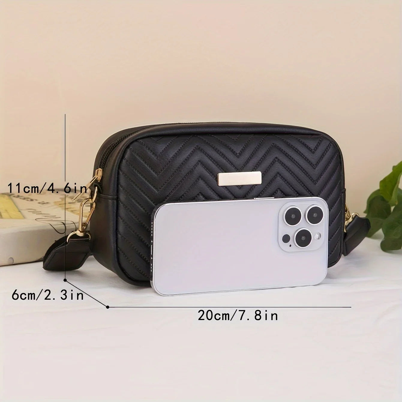 Luminée Mini  Crossbody Bag / Sac Bandoulière Matelassé